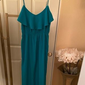 Nordstrom Green Maxi Dress-Small